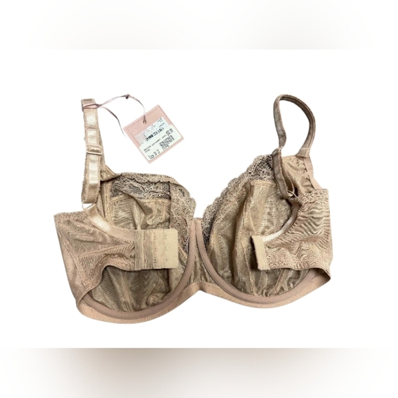 Panache NWT Balconnet Jasmine Bra Caramel Nude Lace Size 30JJ - Picture 2 of 6